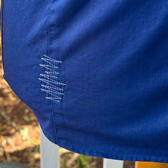 Stone Rose Navy Short Sleeve Shirt. Size 2/ US Small. - Picture 4 of 9